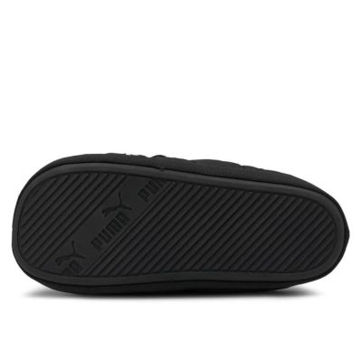 2. Men’s/Women’s Winter Slipper Slides PUMA SCUFF BLACK, Black, Lined (384945-01)