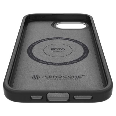 8. Spigen Enzo Aramid MagSafe Case for iPhone 16e / 17e - Black