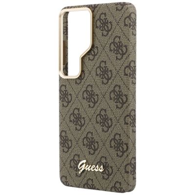 6. Guess 4G Script MagSafe Case for Samsung Galaxy S26 Ultra - Brown