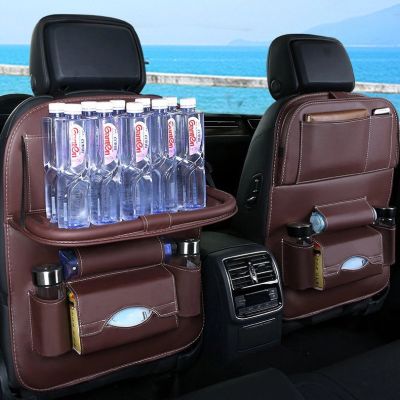 9. Car seat organizer seat protector seat cover shelf mini car table black