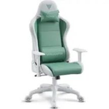 SENSE7 Spellcaster FUKU PU Armchair White and Green