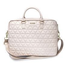 Guess Quilted bag for a 16" laptop - pink