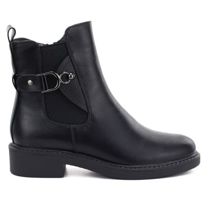 2. Women's ankle boots, insulated, black, M.Daszyński SA252-7