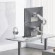 6. ERGO OFFICE MOUNT FOR 2 MONITORS, GAS SPRING, 17"-32", 1-10KG, MATTE WHITE ER-692 W
