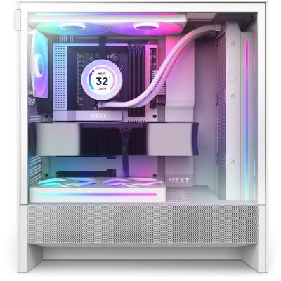 12. NZXT H5 Flow RGB Midi Tower White