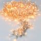 8. CHRISTMAS TREE LIGHTS LIGHT CHAIN 120 LED WARM WHITE TRANSPARENT WIRE