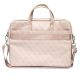 3. Guess Saffiano 4G Triangle Logo bag for a 16'' laptop - pink