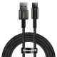 Baseus Tungsten Gold USB-A to USB-C Cable 480Mb/s 100W 2m Black (CAWJ000101)