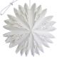 2. DECORATIVE STAR SNOWFLAKE HANGING PAPER 50CM WHITE