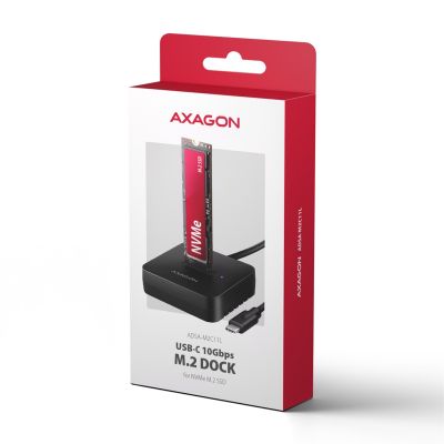 10. Axagon ADSA-M2C11L Hard Drive Docking Station USB 3.2 Gen 2 (3.1 Gen 2) Type-C Black