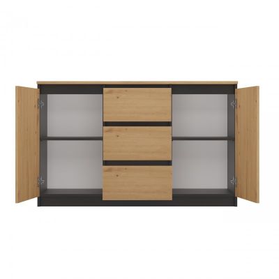 5. 2-DOOR 3-DRAWER ANT/ART CHEST OF DRAWERS ARTISAN TABLETOP SET