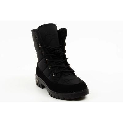 2. Progress Women’s Winter Boots, Black Insulated Snow Boots with Sheepskin Lining