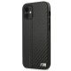 2. BMW M Collection PU Carbon Stripe Case for iPhone 12 mini - Black