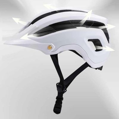5. Wozinsky MTB bicycle helmet with removable visor, lightweight L - black and white
