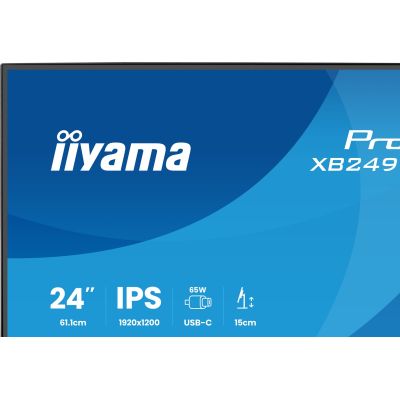 7. iiyama ProLite XB2495WSC-B1 computer monitor 61.2 cm (24.1") 1920 x 1200 px WUXGA LED Black