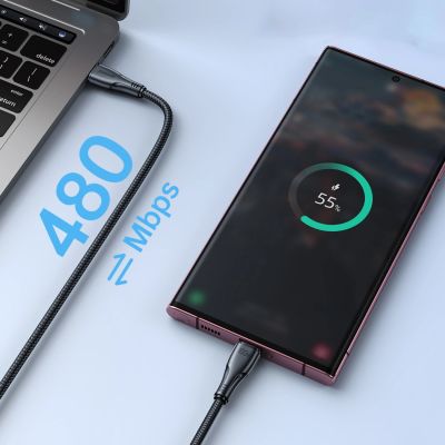 9. Joyroom S-A11 Surpass cable 60W USB-C - USB-C 0.25m - black