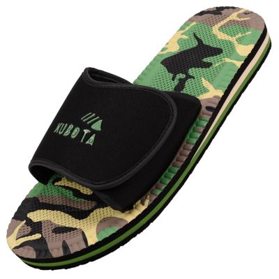 Kubota Velcro flip-flops multicolor camo black K24AW-100-002-23-1