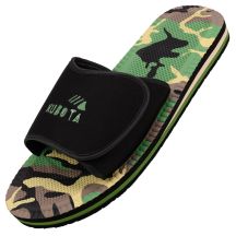 Kubota Velcro flip-flops multicolor camo black K24AW-100-002-23-1