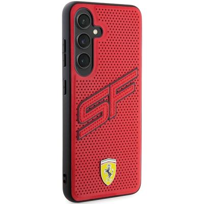4. Ferrari Big SF Perforated case for Samsung Galaxy S24 - red