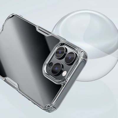 7. Nillkin Nature Pro Case for iPhone 16 Pro - transparent and white