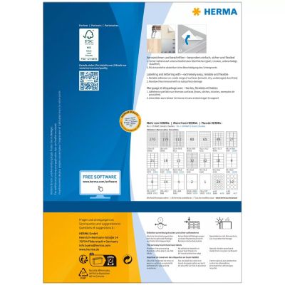 2. HERMA Adressetiketten A4 96x50.8 mm 1000 St.
