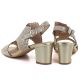 4. Women's openwork beige heeled sandals M.Daszyński MR1954-2
