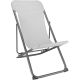 7. FOLDABLE STEEL TEXTILENE DECK CHAIR, GRAY