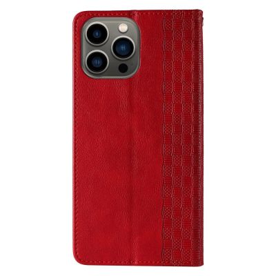 6. Magnet Strap Case for Samsung Galaxy S23+ Flip Wallet Mini Lanyard Stand red