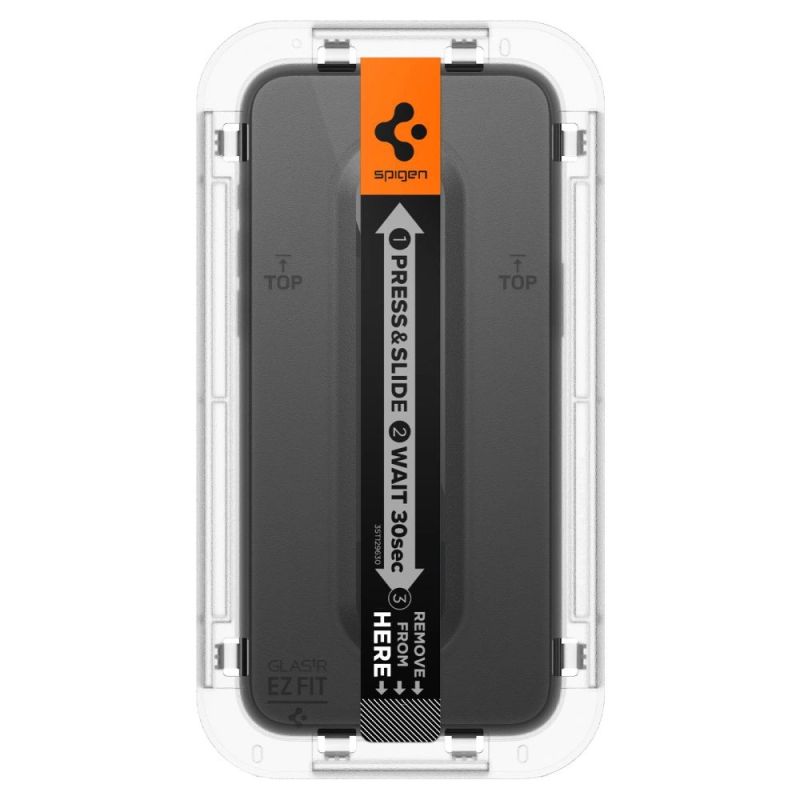 5. Spigen Glas.tR EZ Fit FC Tempered Glass for iPhone 15 Pro Max - Black 2 pcs.