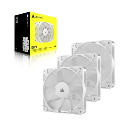 6. Corsair RS120 Computer Case Fan 12cm White 3 pcs.