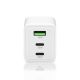 2. EVERACTIVE GAN WALL CHARGER 1 X USB, 2 X USB-C QUICK CHARGE 4+ 65W WHITE SC-655Q