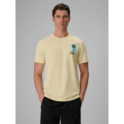 Men's regular printed T-shirt 4F 4FRSS26TTSHM4301-73S