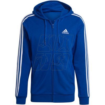 adidas Essentials French Terry 3-Stripes Full-Zip Hoodie M HE4427
