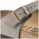 6. Birkenstock Gizeh Birko-Flor Nubuck Stone Regular Men's Flip-Flops Wide Gray (43391)
