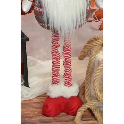 7. GNOME ON TELESCOPIC LEGS WHITE 80-115CM