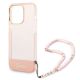 5. Guess GUHCP14LHGCOHP iPhone 14 Pro 6.1" pink/pink hardcase Translucent Pearl Strap