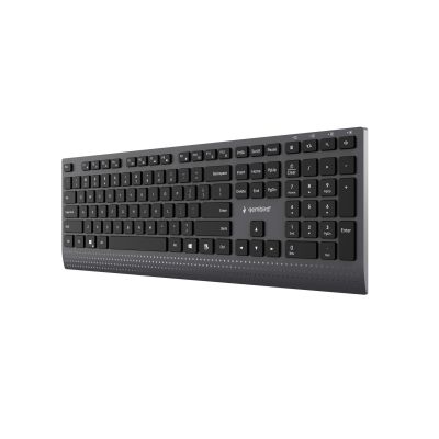 4. GEMBIRD SLIM WIRED MULTIMEDIA KEYBOARD BLACK, USB-C, US LAYOUT
