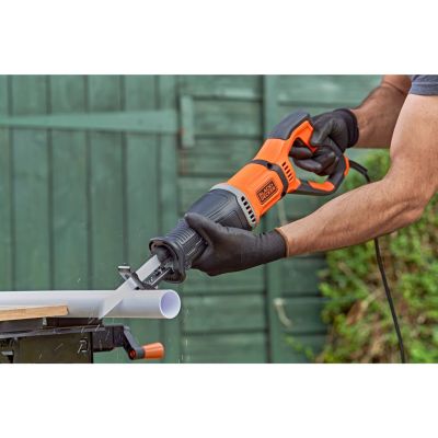 14. Black&Decker BES301-QS Reciprocating Saw 2800spm 750W (1798340) Black, Orange