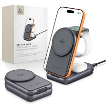 Tech-Protect A53 3in1 MagSafe 25W QI2.2 Wireless Charger - Dark Gray