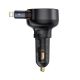 2. Baseus Enjoyment Pro 55W USB-A Car Charger with Retractable Lightning Cable - Black