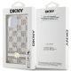 8. DKNY IML Checkered Mono Pattern & Printed Stripes MagSafe case for iPhone 15 / 14 / 13 - beige