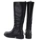 5. Women's leather boots, classic black Sergio Leone KZ-528-S