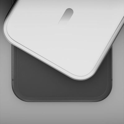 3. 3mk Smoke MagCase for iPhone Air - White-Translucent