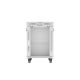 7. 19" 15U 600x800 gray glass door LCD installation rack cabinet Lanberg (Flat Pack) V2