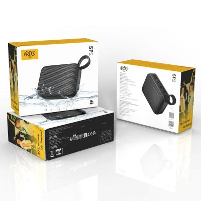 5. QCY SP2 IP67 Bluetooth Speaker with RGB Backlight and Stereo Mode - Black