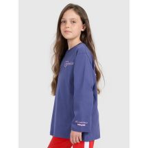 Oversized longsleeve with print for girls 4F 4FJRAW25TLONF589-33S