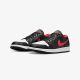 3. Air Jordan 1 LOW Black/Fire Red/White sports shoes - 553558-063
