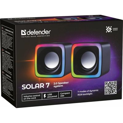 11. DEFENDER COMPUTER SPEAKERS SOLAR 7 2.0 6W USB 65117