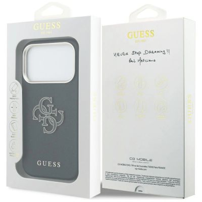 8. Guess FW Resin Logo Case for iPhone 17 Pro - Black