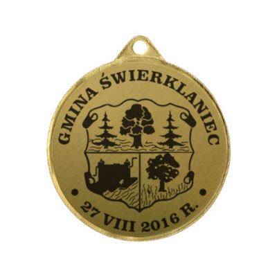 Metal Medal with Engraving on Laminate
